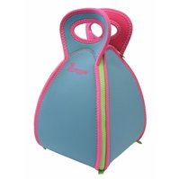 Plážová taška Baggie světle modrá/růžová