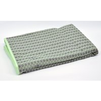 Šátek na nošení dětí vzorovaný 460 - šedý/zelený BIO