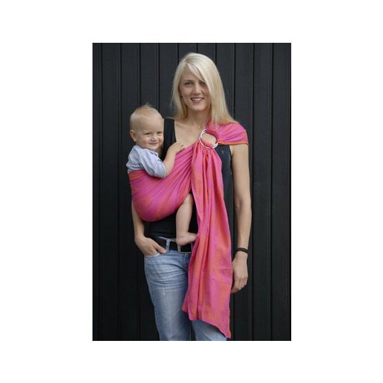 Šátek na nošení dětí Ring Sling Pune pink orange