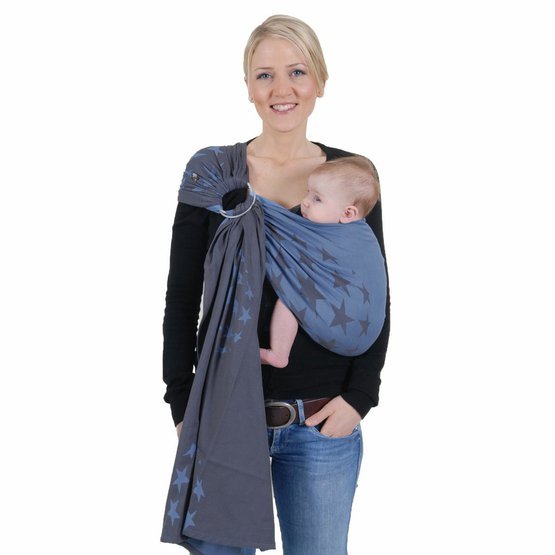 Šátek na nošení dětí Ring Sling Los Angeles blue