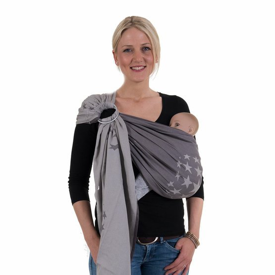 Šátek na nošení dětí Ring Sling Los Angeles grey