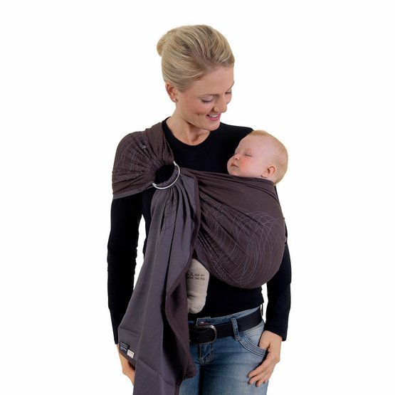 Šátek na nošení dětí Ring Sling New York brown