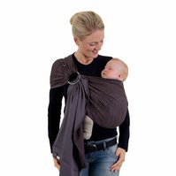 Šátek na nošení dětí Ring Sling New York brown BIO