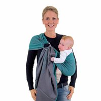 Šátek na nošení dětí Ring Sling New York petrol BIO