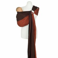 Šátek na nošení dětí Ring Sling Papamoa coral