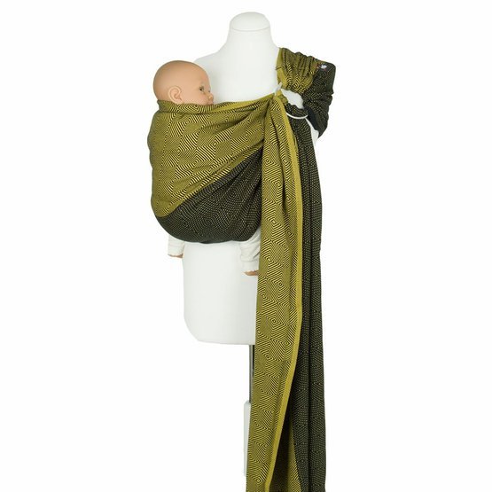 Šátek na nošení dětí Ring Sling Papamoa lemon